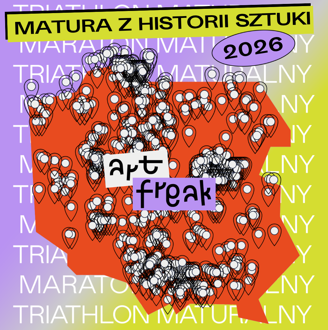 Mapa Polski z zaznaczonymi miejscowościami uczniów Art Freak